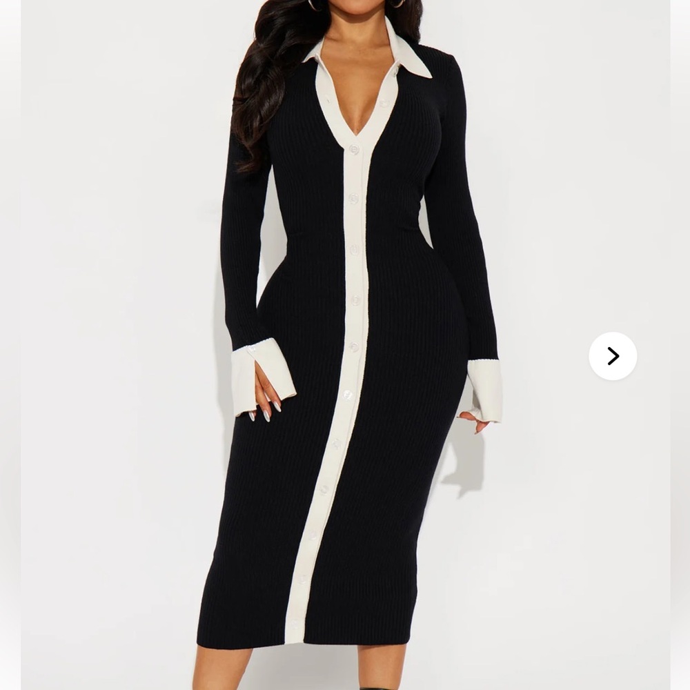 Fashion Nova Ciao Bella Sweater Midi Dress
